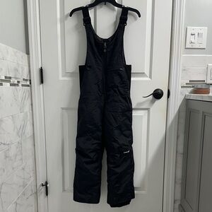 Kids Black Insulated winter bib or pants